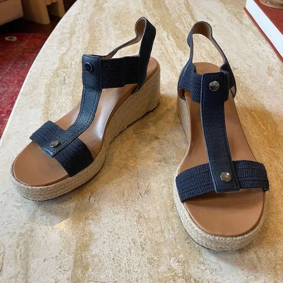 Vionic Calera Ankle Straps Heeled Wedge Espadrilles Sandal - Picture 4 of 9